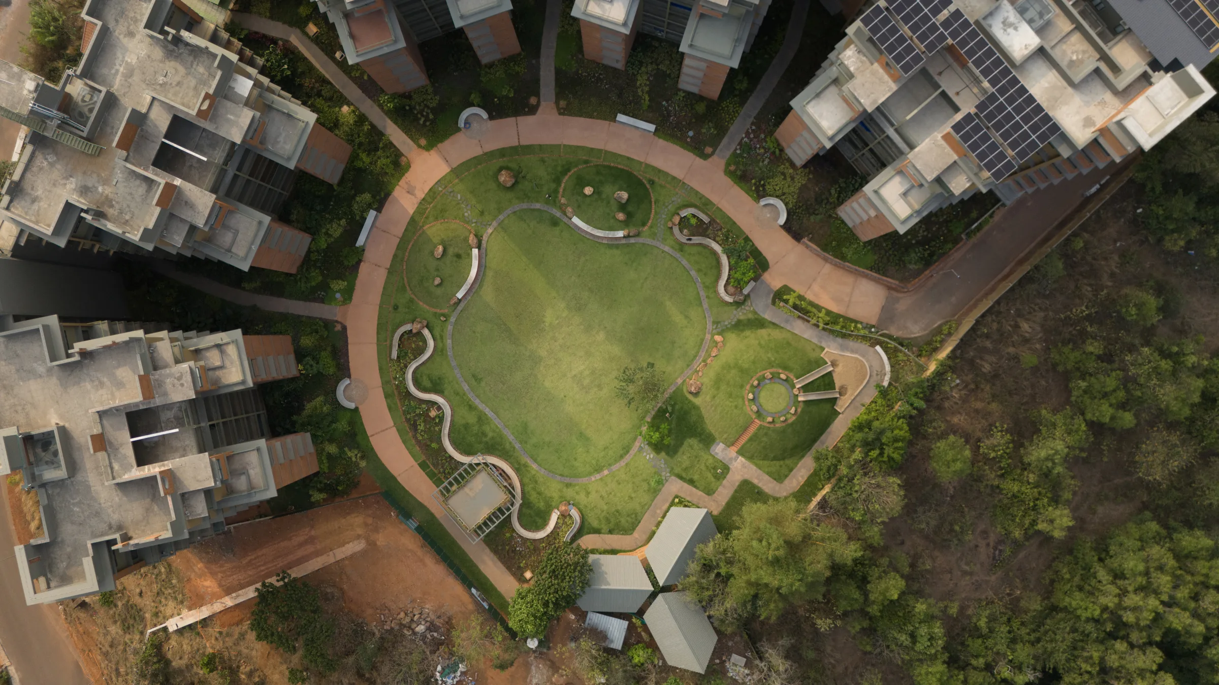 Barefoot on the Hills aerial view