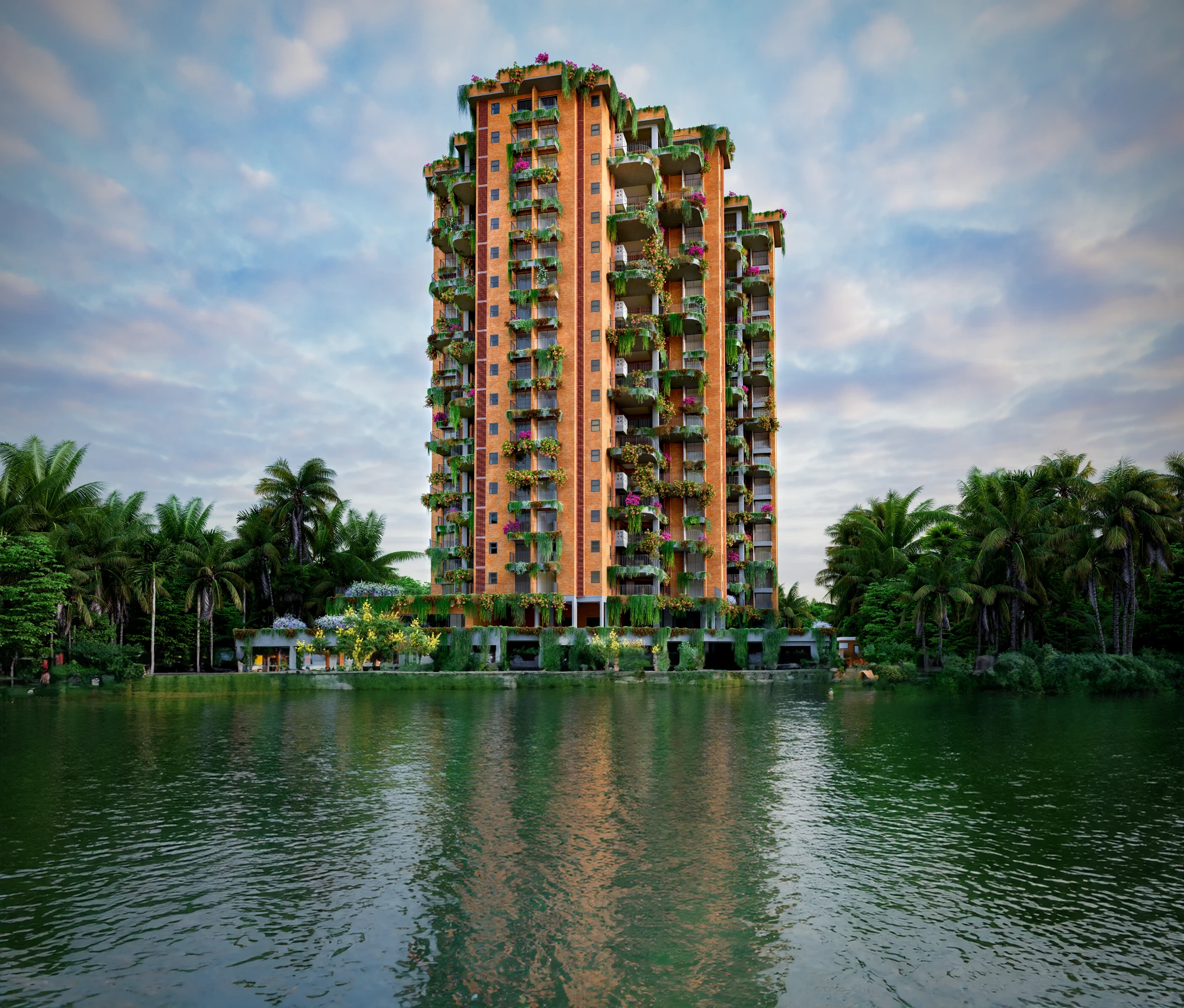 Good Earth Umang waterfront view - nestled along Periyar River tributary Kochi